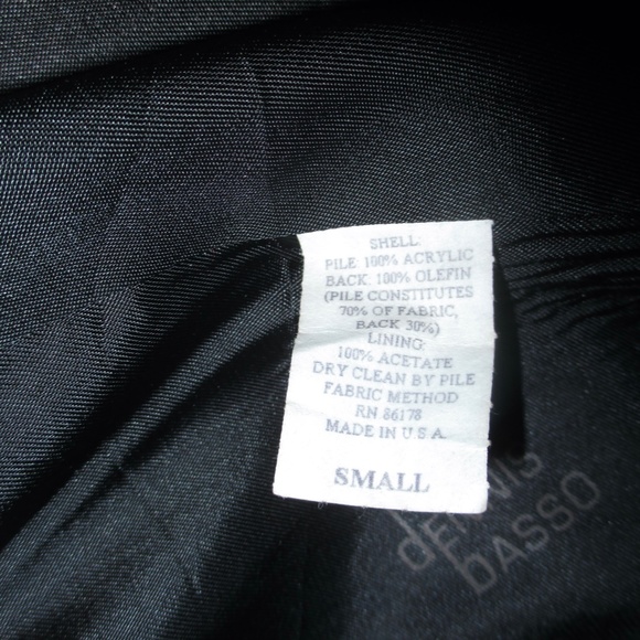 DENNIS BASSO RED FAUX FUR - Picture 5 of 6